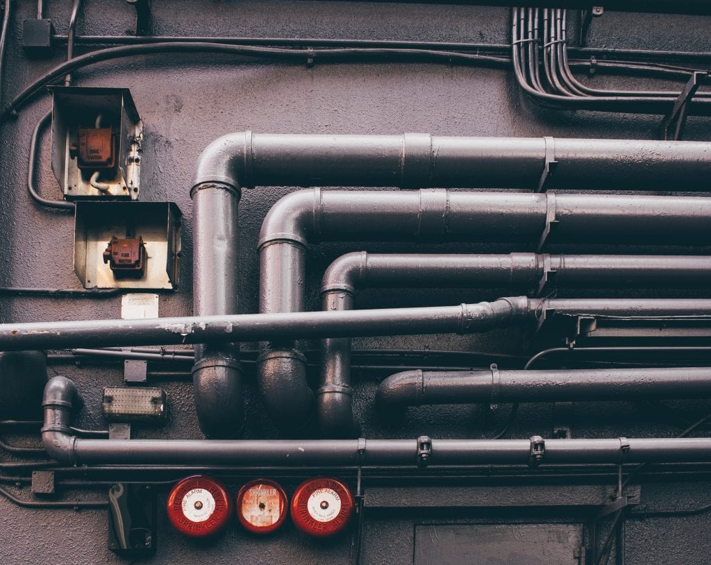 Communal heating pipeline